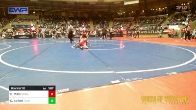 67 lbs Round Of 32 - Boone Miller, Brawlers Wrestling Club KS vs Owen Seifert, Team Barracuda