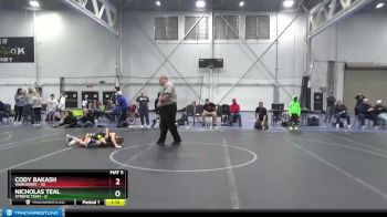 76 lbs Round 1 (4 Team) - Cody Bakash, Warhawks vs Nicholas Teal, Xtreme Team