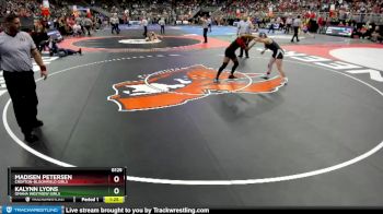 Quarterfinal - Madisen Petersen, Crofton-Bloomfield Girls vs Kalynn Lyons, Omaha Westview Girls