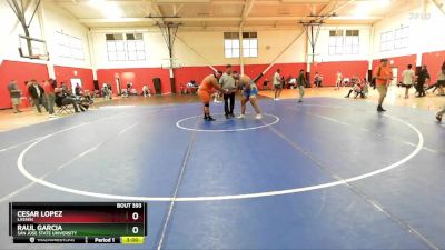 285 lbs Cons. Round 4 - Cesar Lopez, Lassen vs Raul Garcia, San Jose State University