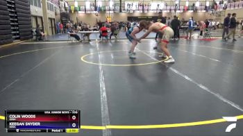 220 lbs Cons. Round 2 - Colin Woods, Iowa vs Keegan Snyder, Iowa
