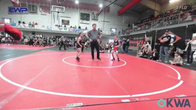 70-76 lbs Quarterfinal - Lincoln Evans, Hilldale Youth Wrestling Club vs Marleigh Howell, Viking Wrestling Club