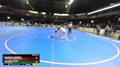 88 lbs Quarterfinal - Hayden Nozie, Roughriders vs Mauricio Gerber, Grindhouse Wrestling Club