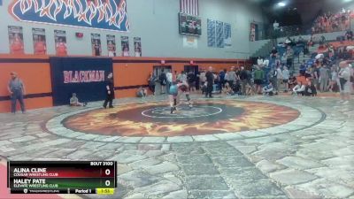 144-152 lbs 3rd Place Match - Haley Pate, Elevate Wrestling Club vs Alina Cline, Cougar Wrestling Club