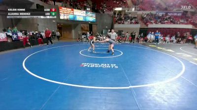 140 lbs Round 4 - Semis (4 Team) - Kelsie Kinne, Leander Glenn vs Alianna Mendez, Lubbock