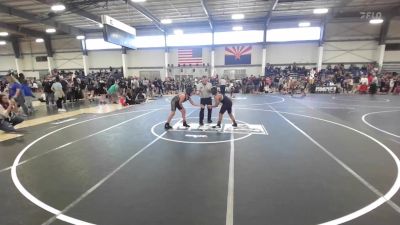 114 lbs Quarterfinal - Tiryn Canyon, Jr Bulldog Wrestling vs Simon Brown, Aztec Wrestling/Corona Del Sol