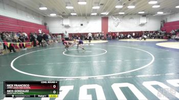 128 lbs Cons. Round 4 - Nick Francisco, James Logan High School vs Nico Gonzalez, Ukiah High School