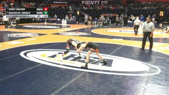 2A 120 lbs Cons. Round 2 - Jorey Becker, Deerfield (H.S.) vs Dalton St. Angelo, Mt. Vernon (H.S.)