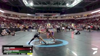 5A 133 lbs Quarterfinal - Jonathon Romero, Volcano Vista vs Zavier Udero, Las Cruces