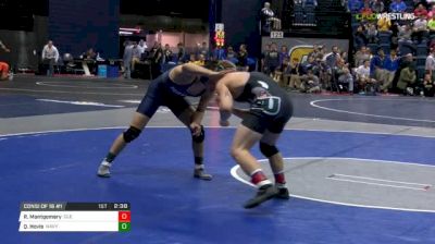 157 lbs Consi of 16 #1 - Ryan Montgomery, Cleveland State vs Quentin Hovis, Navy