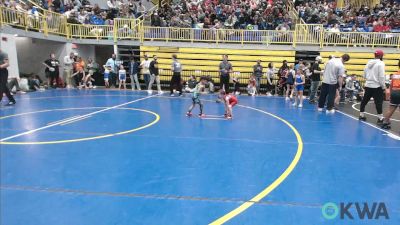 37 lbs Quarterfinal - Kobe Haderer, Redskins Wrestling Club vs Noah Williams, Standfast