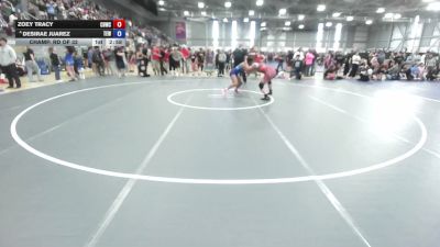 135 lbs Champ. Rd Of 32 - Zoey Tracy, Cheney Blackhawk Wrestling Club vs Desirae Juarez, Team Elevate Wrestling