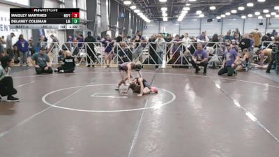 60 lbs Round 2 (10:30am Friday) - Maisley Martines, Misfits vs Delaney Coleman, Lady Reapers