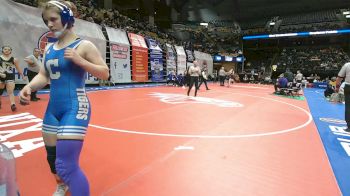 140 Class 2 lbs Champ. Round 1 - Kaylee James, Carthage vs Clara Meyer, Lee`s Summit