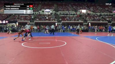 116 lbs Quarterfinal - Kyra Anderson, CJI Hawks vs Kaida Kaquatosh, Cut Bank