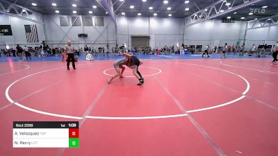 105 lbs Semifinal - Adrian Velazquez, Top Flight Wrestling Academy vs Nick Perry, Little Falls