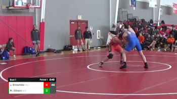 285 lbs Finals (2 Team) - Michael Gibson, Muskegon CC vs Jadon Brownlee, Ohio Northern