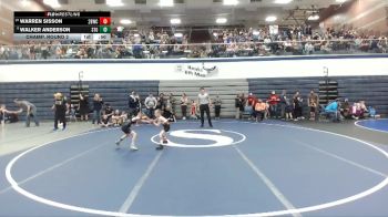 49 lbs Champ. Round 2 - Walker Anderson, Small Town Grims vs Warren Sisson, 208 Badgers Wrestling Club