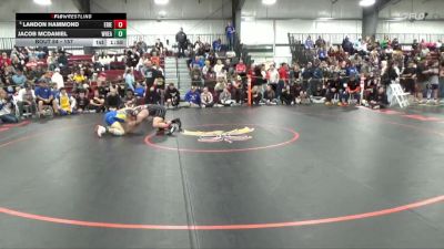 157 lbs Champ. Round 1 - Landon Hammond, Erie vs Jacob McDaniel, Wheatland