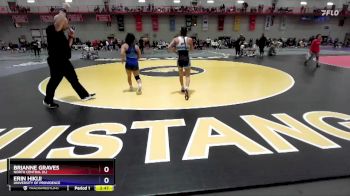 103 lbs Semifinal - Erin Hikiji, University Of Providence vs Brianne Graves, North Central (IL)