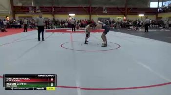144 lbs Champ. Round 3 - Kelvin Griffin, Hill School vs William Henckel, Blair Academy