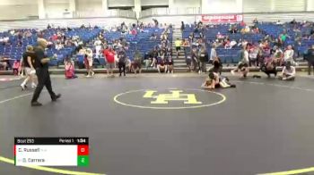 109 lbs Cons. Round 5 - Demetrios Carrera, Gomez Wrestling RTC vs Colton Russell, Pursuit