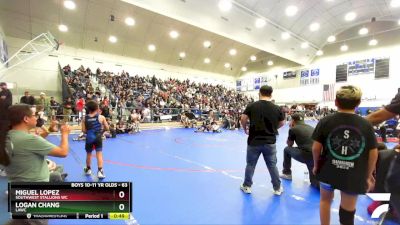 63 lbs 1st Place Match - Miguel Lopez, Southwest Stallions WC vs Logan Chang, LAWC