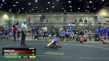 85 lbs Round 4 (6 Team) - Kassie Sapp, Michigan Grappler RTC vs Dean Senteney, Contenders WA Green