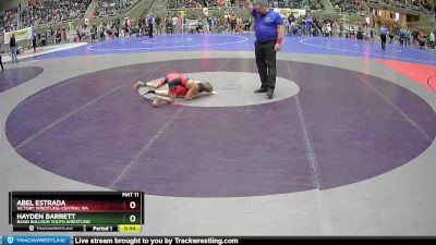 71 lbs Cons. Round 1 - Abel Estrada, Victory Wrestling-Central WA vs Hayden Barrett, Basin Bulldog Youth Wrestling