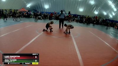 56 lbs Round 2 (6 Team) - Luke Pinkerton, Kardiac Kidz vs Zion Tucker, Warrior RTC