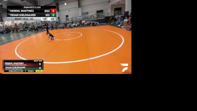 50 lbs Semifinal - Tegan Kjeldgaard, Wildcat Wrestling Club vs Kendal Martinez, Maverick Elite Wrestling Club