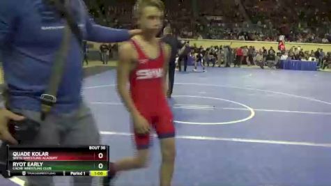 96 lbs Champ. Round 1 - Quade Kolar, Smith Wrestling Academy vs Ryot Early, Cache Wrestling Club