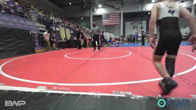 52-55 lbs Quarterfinal - Chapman Butler, Mannford Pirate Youth Wrestling vs Rhett Woolman, Tiger Trained Wrestling