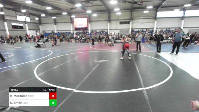 90 lbs Semifinal - Kai Moritomo, Prescott Valley Bighorns vs Uriah Smith, Dominate Club Wrestling