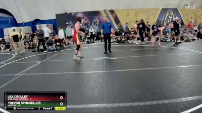 150 lbs Round 6 (8 Team) - Trevor Sponsellor, Lake WC vs Jax Crolley, Nashville Catholic