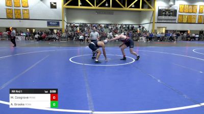 197B lbs Rr Rnd 1 - Martin Cosgrove, Penn vs Aaron Brooks, Penn State