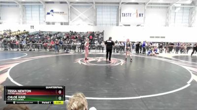 100 lbs Quarterfinal - Chloe Haig, Club Not Listed vs Tessa Newton, Fulton Wrestling