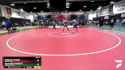 285 lbs Cons. Round 1 - Carlos Flores, Bishop Amat vs Brayden Barrett, Murrieta Mesa