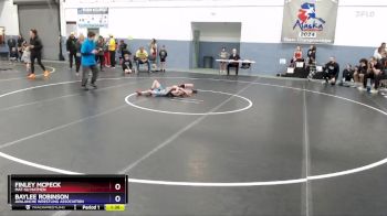 53 lbs Round 1 - Baylee Robinson, Avalanche Wrestling Association vs Finley McPeck, Mat-Su Matmen