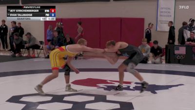 61 kg Quarters - Jett Strickenberger, Black Fox Wrestling Academy vs Evan Tallmadge, Pittsburgh Wrestling Club