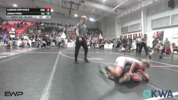 85 lbs Consi Of 8 #1 - Landon Replogle, Keystone Kids Wrestling Club vs Jonah Ford, Collinsville Cardinal Youth Wrestling