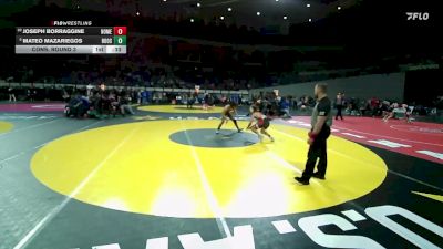 6A Boys 126 lbs Cons. Round 3 - Mateo Mazariegos, Roosevelt Boys vs Joseph Borraggine, North Medford Boys