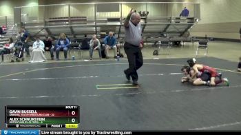 65 lbs Finals (8 Team) - Gavin Bussell, Saranac Youth Wrestling Club vs Alex Schnurstein, Untouchables-Olympia