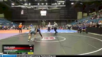 155 lbs Quarterfinal - Chloe Harris, Olathe-Northwest vs Mackenzie Popp, Goddard-Eisenhower