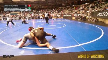 130 lbs Consi Of 16 #2 - Jamison Huffman, Neighborhood Wrestling Club vs Michael Lencrerot, III, The Glasgow Wrestling Academy