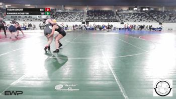 140 lbs Consi Of 8 #1 - Tegan Short, Mustang Middle School vs Kambrie Koester, Tecumseh