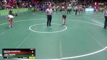 106 lbs Champ. Round 1 - Peyton Schoettle, Roncalli vs Cody Prater, Noblesville H.S.