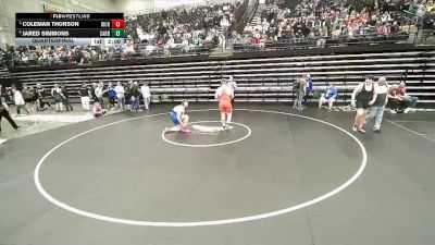 3A 285 lbs Quarterfinal - Coleman Thorson, Richfield vs Jared Simmons, Carbon