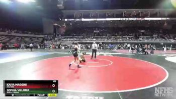 101 lbs Quarterfinal - Kaiya Maggini, Del Oro vs Sophia Villoria, Will C. Wood