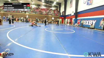 84 lbs Consolation - Jake Potts, Wagoner Takedown Club vs Spin Kennedy, Woodland Wrestling Club